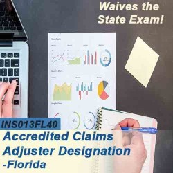 40 hr 6-20 All Lines Accredited Claims Adjuster Designation Online Course (3 months)