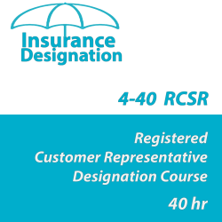 40 hr 4-40 RCSR Registered Customer Representative Designation Course (3 monhts)