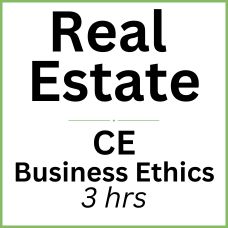 3 hrsReal Estate CE - Business Ethics (RECE002FL3)