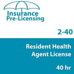 40 hr 2-40 Health Agent Prelicensing Course (3 months)