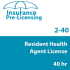 40 hr 2-40 Health Agent Prelicensing Course (3 months)